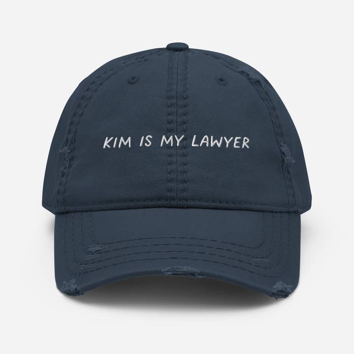 Whiskey & Vine – Engroshandel Baseballkasket - Unisex – Kim er min advokat broderet nødlidende far hat