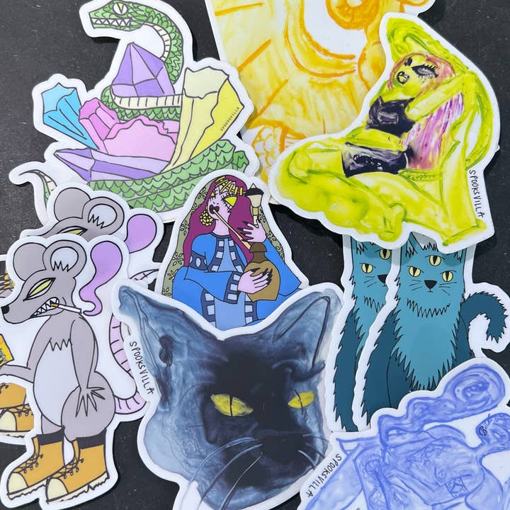 Spooksvilla - Wholesale Sticker - Hookah Girl Sticker2