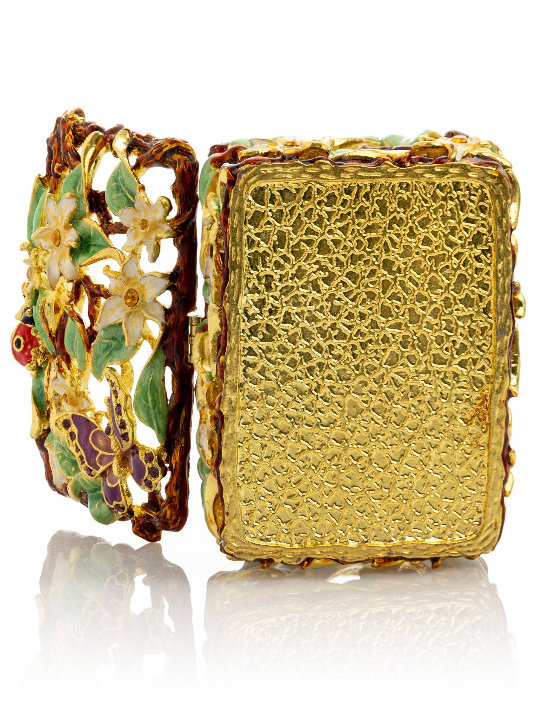 Keren Kopal - Wholesale Jewelry Box/Organizer - Decorated Flowers Trinket Box8