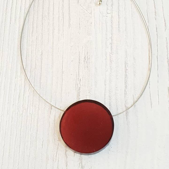 Capiz necklace short / pendant approx. 40mm / BG-0551 BG-264 für den Großhandel von Gloria-Maris