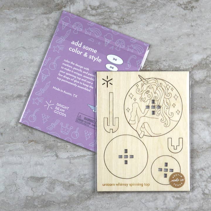 Whimsy Large Spinning Top Kit for wholesale by Bright Beam Goods