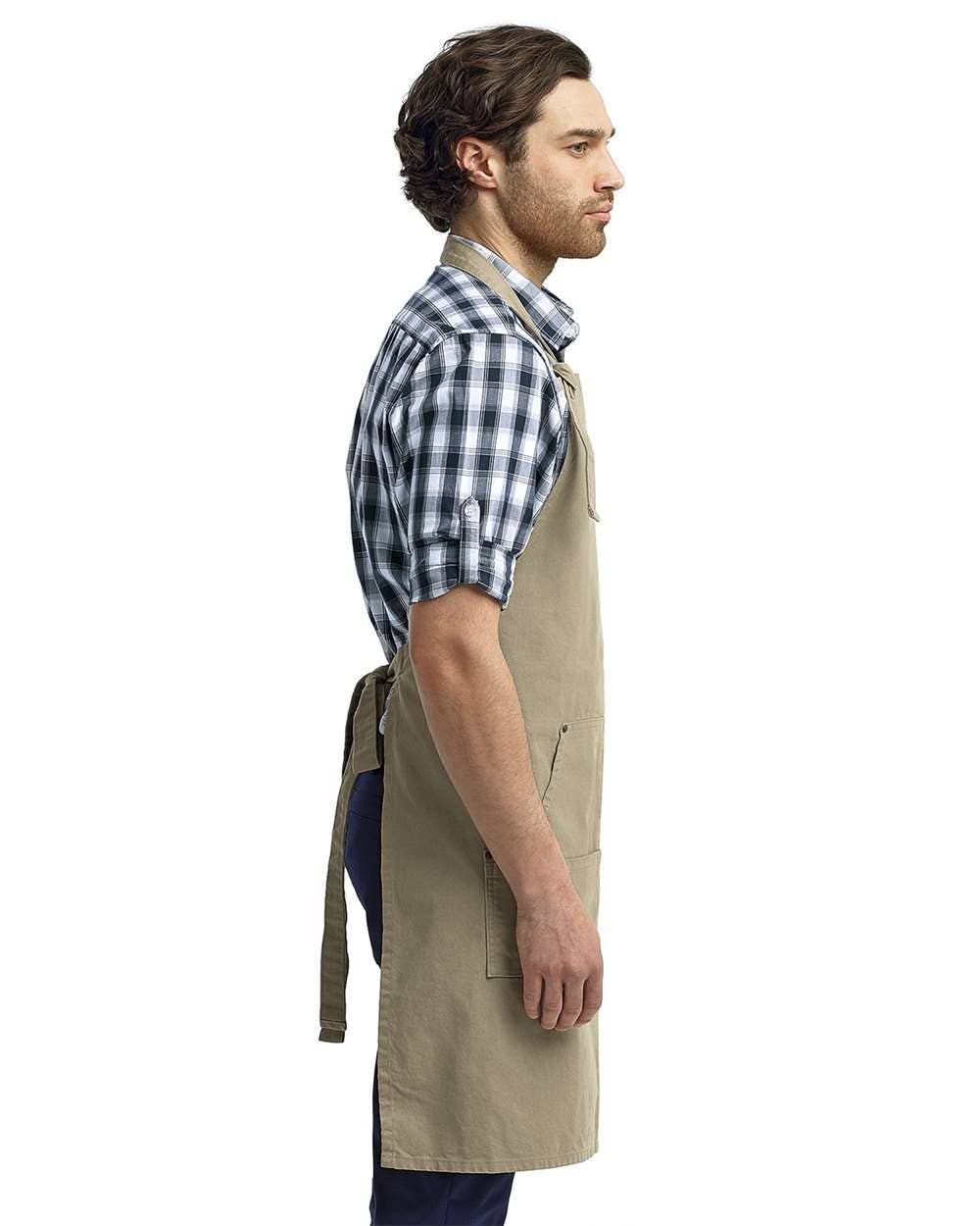 MYES BULK APPAREL - Wholesale Apron - Artisan Heavy Cotton Apron – Adjustable Neck and Multi-Pocke9