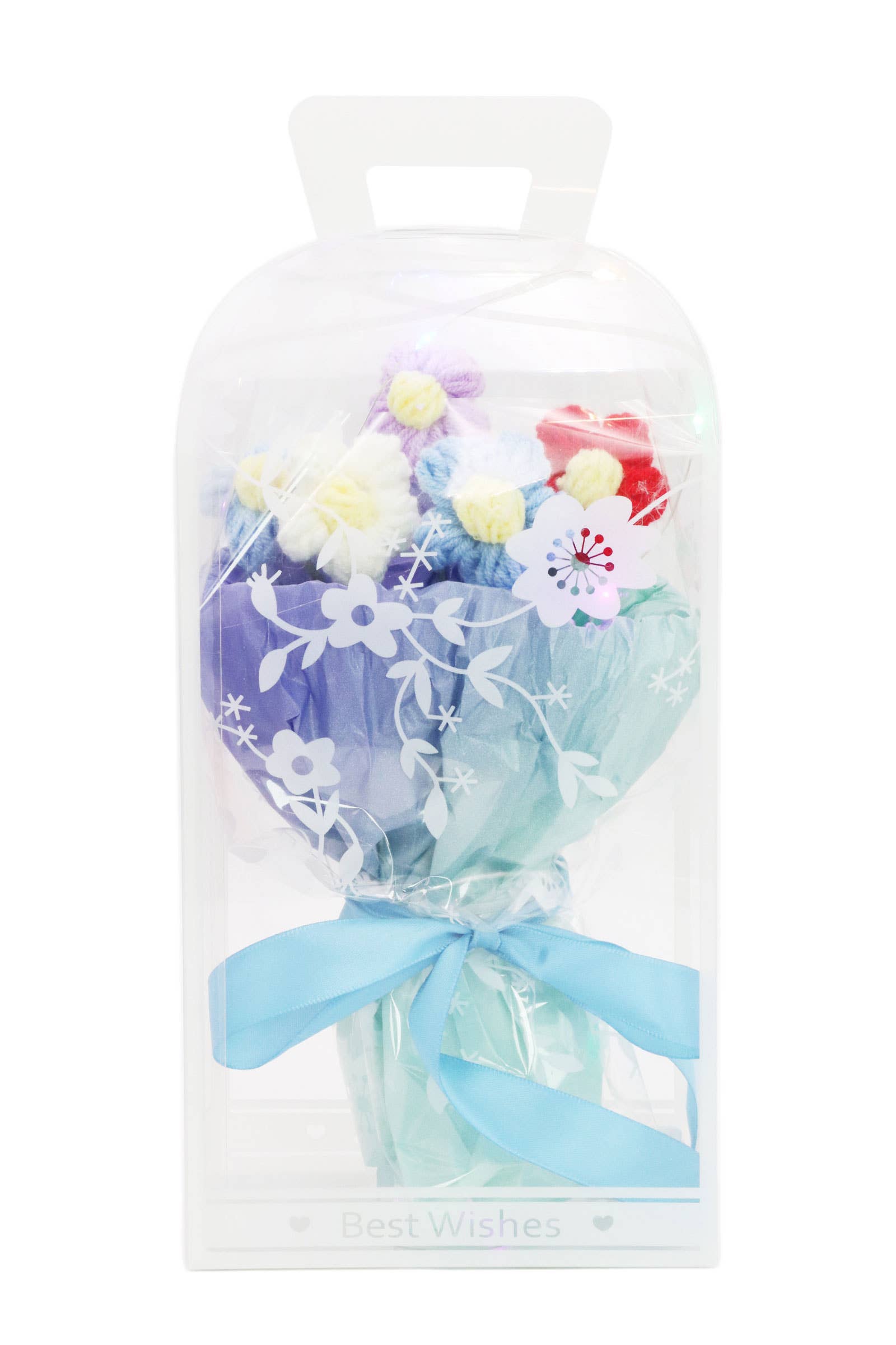 ASSORTED Floral Crochet LED Bouquet Gift Box - 4 pcs for wholesale on Faire9