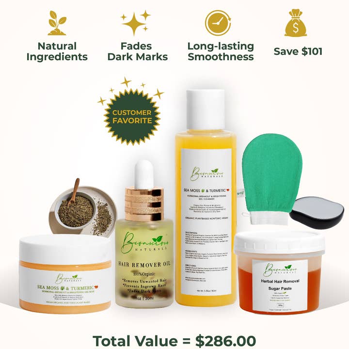 Hårfjerningspakke for engroshandel hos bconsciousnaturals