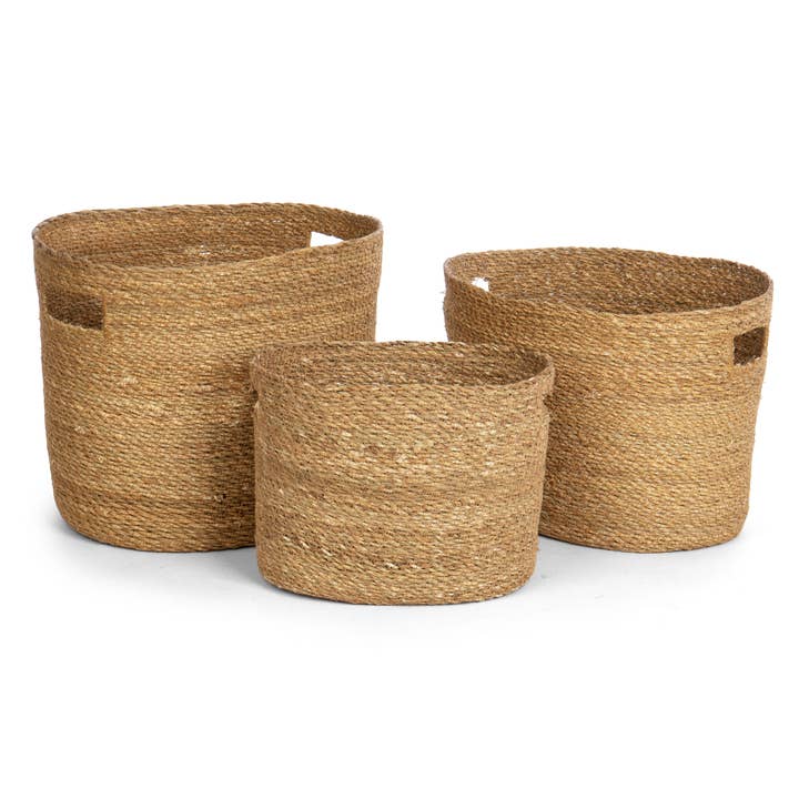 Willow Group - Wholesale Basket - Set of 3 Seagrass Storage Baskets1