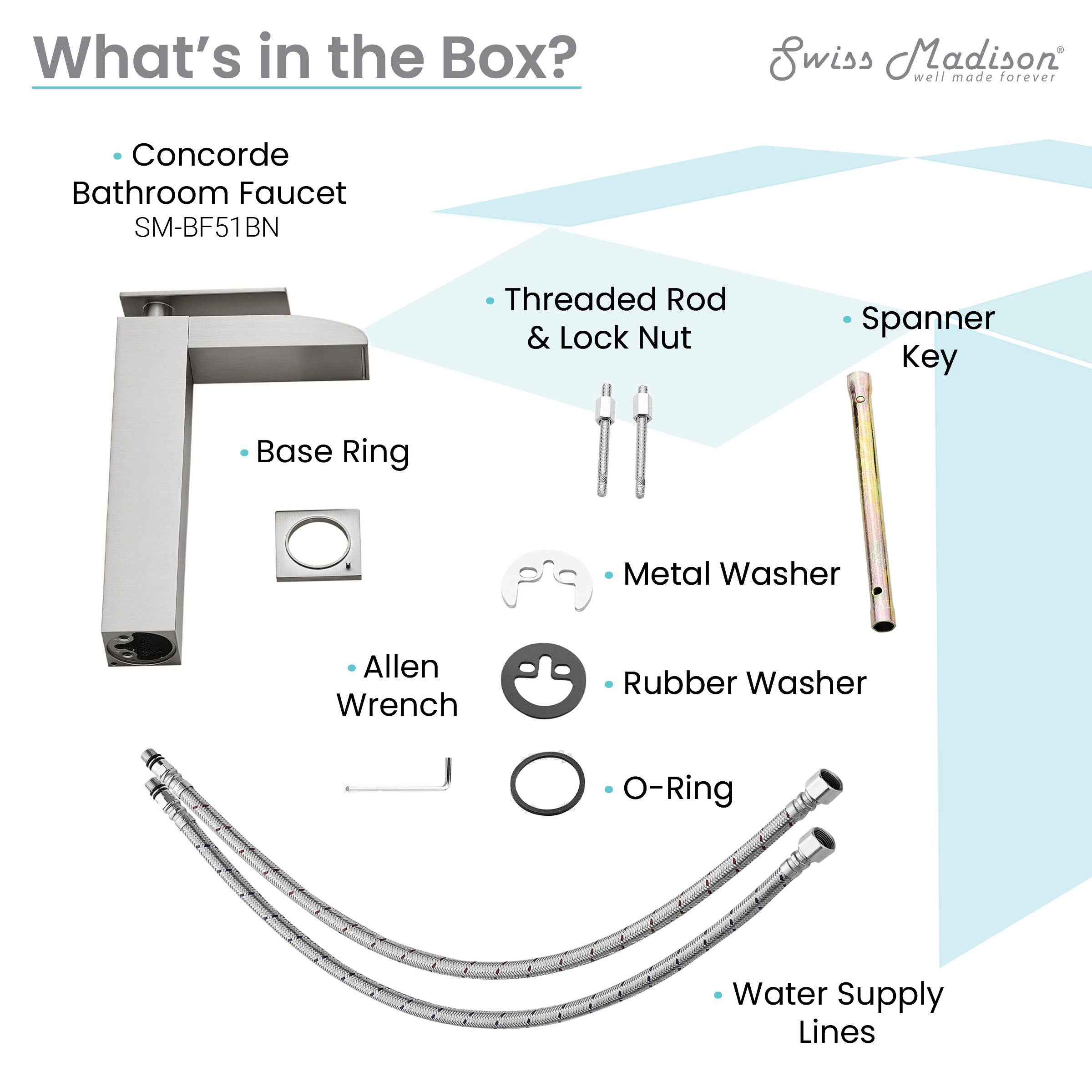 Swiss Madison - Wholesale Kitchen Tool/Gadget - Concorde Single-Handle Bathroom Faucet in Brushed Nickel8