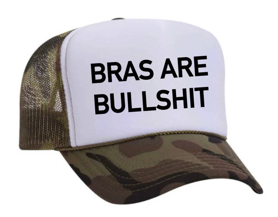 Inappropriate Trucker Hats - Wholesale Trucker Hat - Women's - Bras Are Bullshit Trucker Hat18
