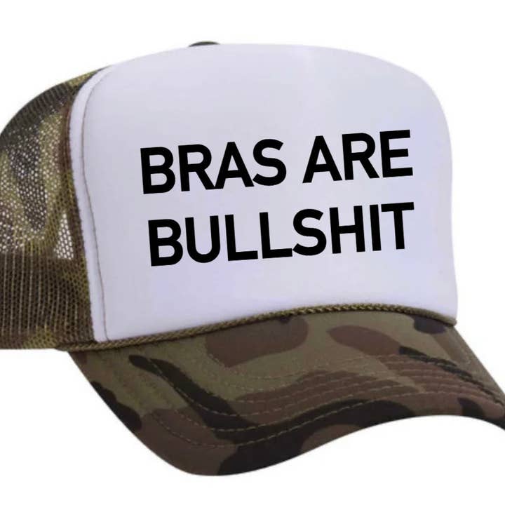 Inappropriate Trucker Hats - Wholesale Trucker Hat - Women's - Bras Are Bullshit Trucker Hat18