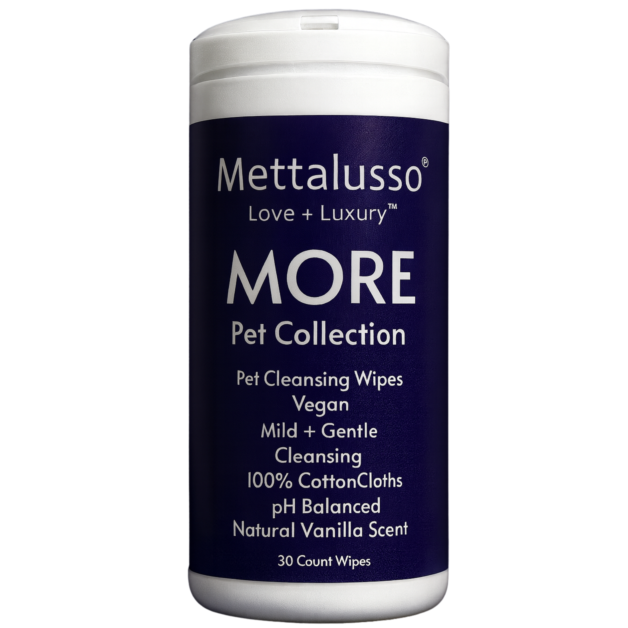 Mettalusso Inc - Wholesale Pet Cleaning Supplies - Mettalusso More Vegan Pet Cleansing Wipes0