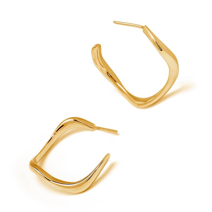 Love Lori Michelle Jewelry - Wholesale Hoop Earrings - Ribbon Wave Hoop Earrings7