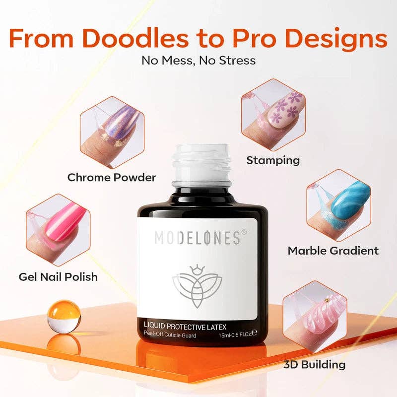 Modelones – wholesale Nail polish – Liquid Protective Latex 15ml2