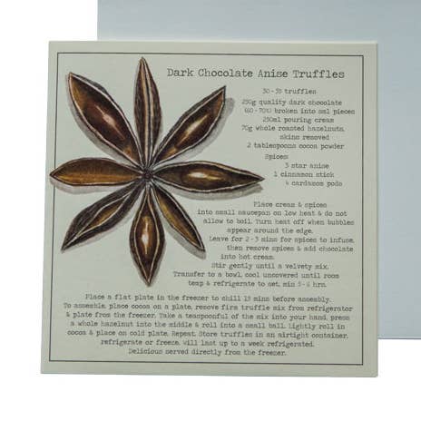 Dark Chocolate Anise Truffles for wholesale by Kookery