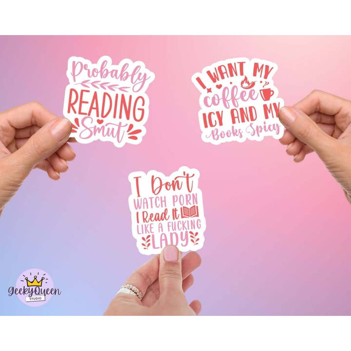Bookish Queen - Wholesale Sticker - Spicy Book Lover - Funny Smutty Quotes
