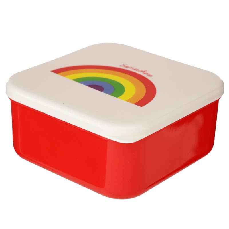 Puckator Ltd – wholesale Lunch bag/box – Set of 3 Lunch Box Snack Pots S/M/L - Somewhere Rainbow2