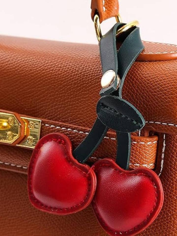 YAK510021 Cherry Keychain/Bag Charm for wholesale by MiMi Wholesale