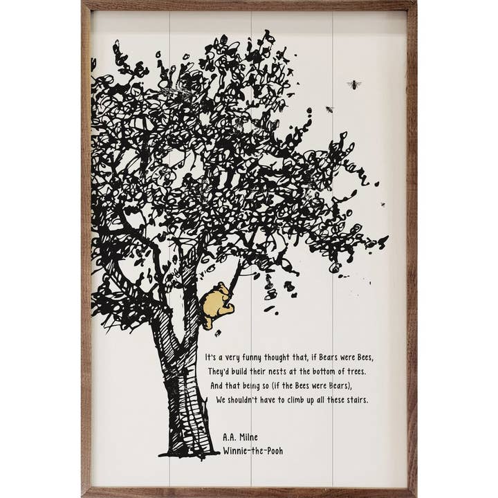 Kendrick Home - Wholesale Sign - Tree Quote By A A Milne Winnie-The-Pooh