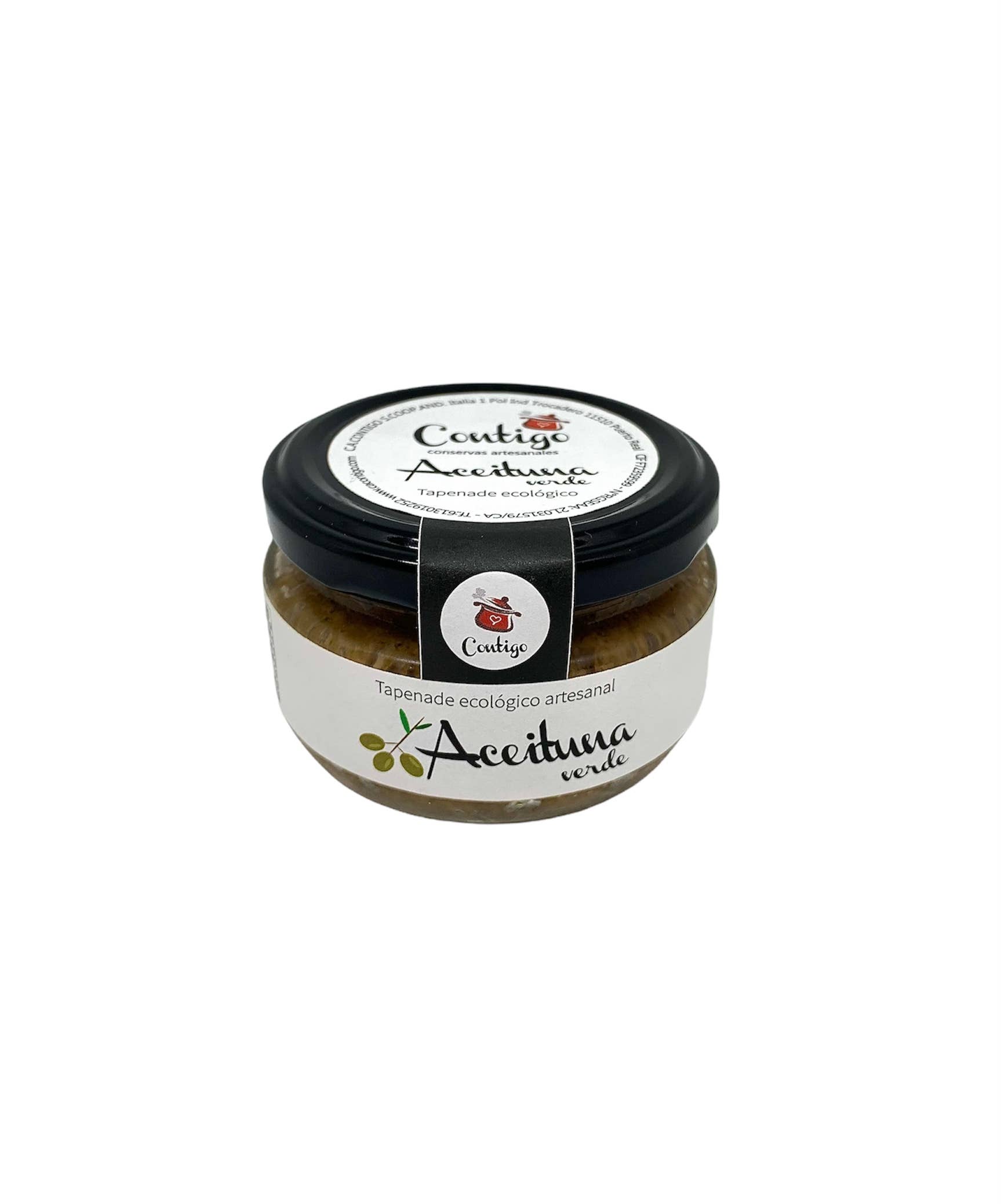 ConservasContigo - Vendita all'ingrosso Tapenade - Tapenade di olive verdi biologiche fatte a mano 120g