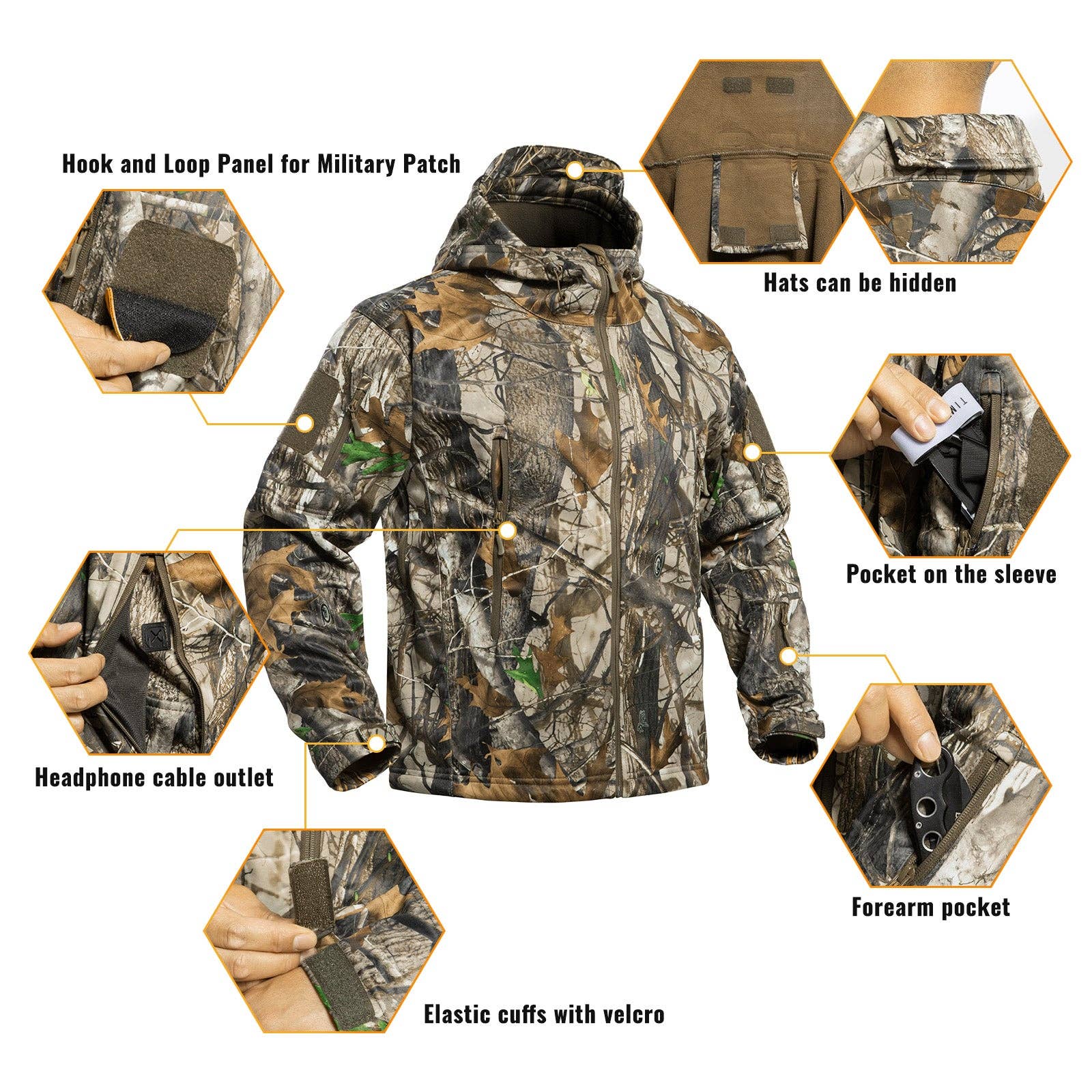 Antarctica Outdoors - Wholesale Top & Pant Set (NOT Loungewear) - Men's - Quiet Hunting Clothes Suit Clothing Gear Camouflage Hoodie Jacket Pants2
