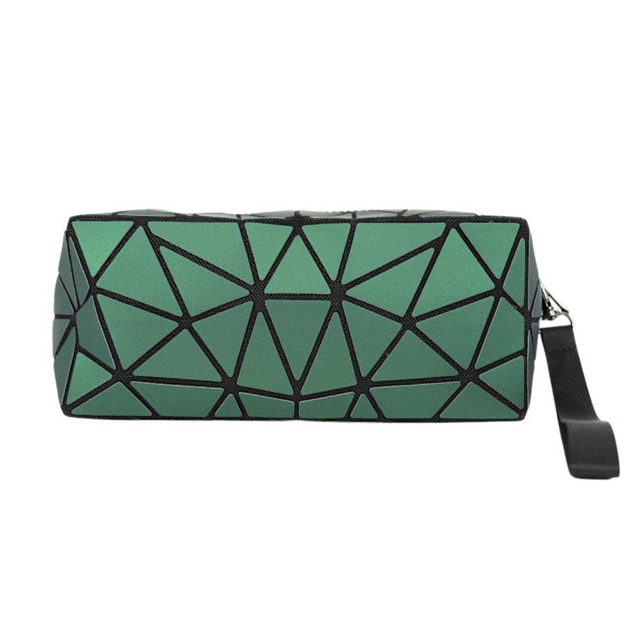 ASSORTED Geometric Triangle Pattern Makeup Pouch JB5526-14. (12PC) for wholesale on Faire21