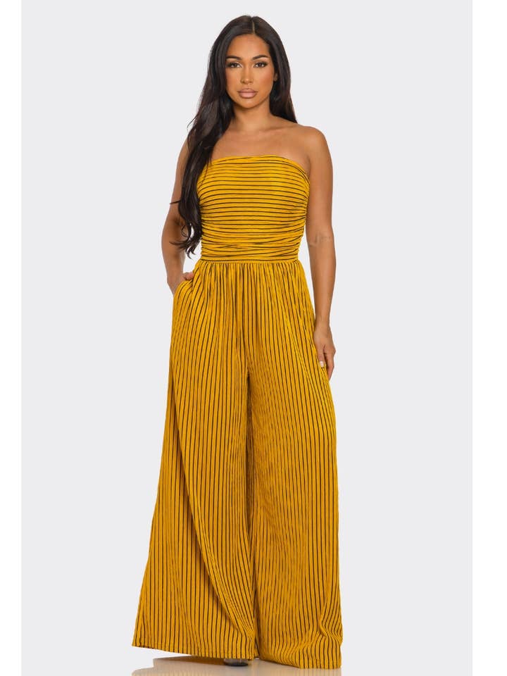 Striped Jumpsuit Tube Top and other Purchase Wholesale striped jumpsuit. Free Returns & Net 60 Terms on Faire trending on Faire.