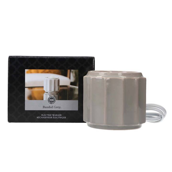 Bridgewater Candle Company - Wholesale Wax Warmer - Grey Banded Wax Warmer