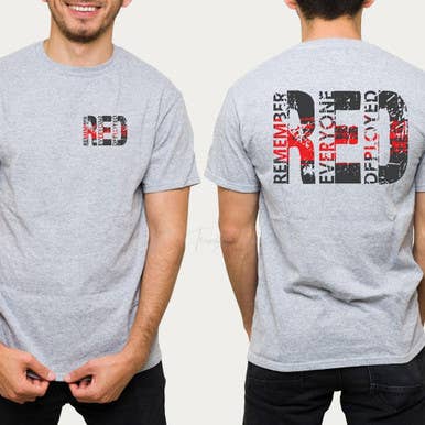 Trendy Transfers - Wholesale Sublimation Transfer - Remember Everyone Deployed POCKET Screen Print Heat Transfer