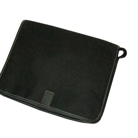 Messenger Bag - Black Faux Suede for wholesale by Bellemonde
