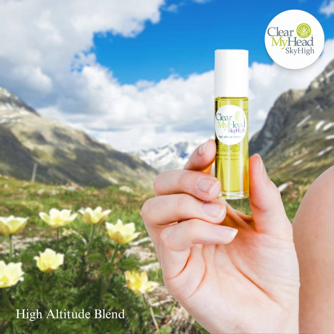 Clear My Head Ltd - Wholesale Essential Oil Roll-On - 'Sky High' Altitude Roll-on (Bulk Boxed)