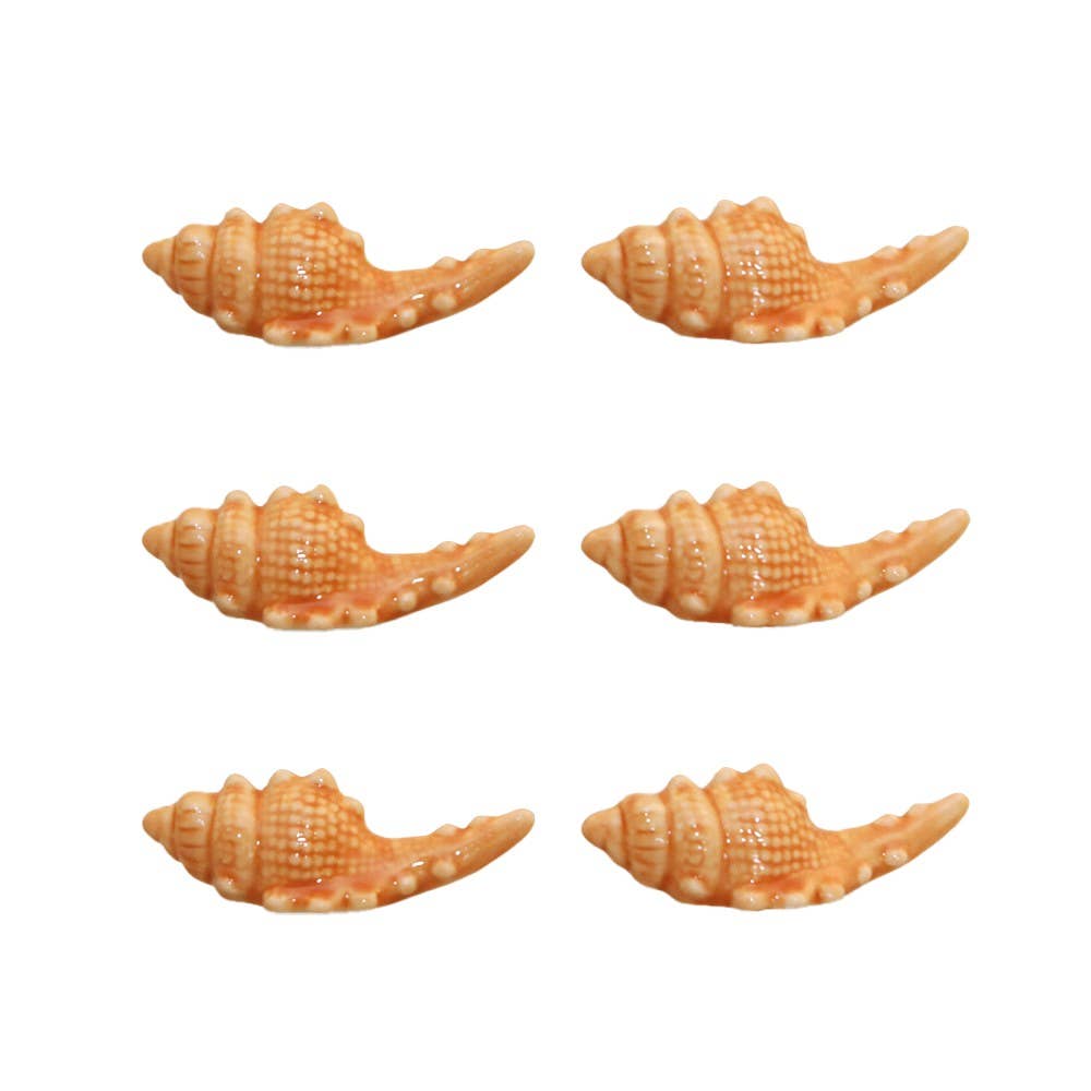 AULICA - Vente Rangement pour couteaux - Porte-couteaux coquillages en porcelaine - lot de 60