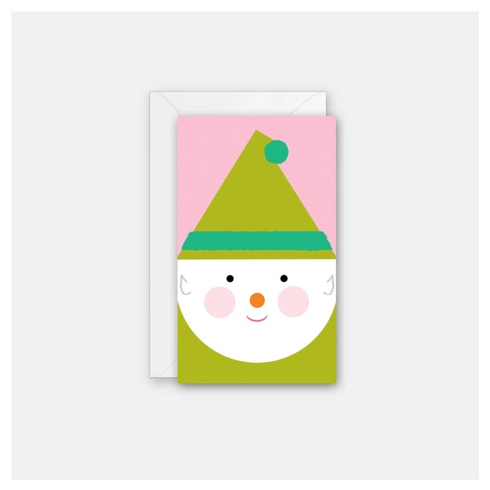 Rock Scissor Paper – Großhandel Weihnachtskarte – Happy Elf - Geschenkkarte0