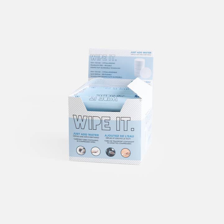 Wipe It - Box with 20 Tubes (240 Wipes) | Hypoallergenic & Reusable Pet Wipes and other Purchase Wholesale wipe case. Free Returns & Net 60 Terms on Faire trending on Faire.