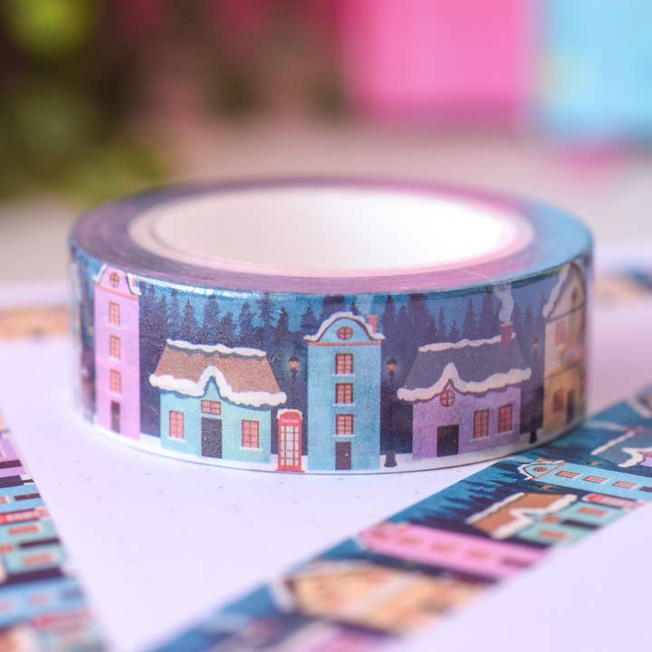 Christmas Town Washi Tape for wholesale by Hoobynoo