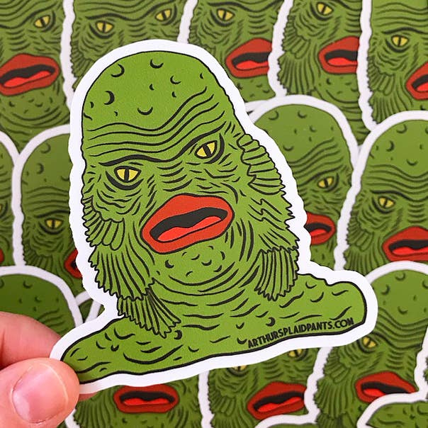 Creature From The Black Lagoon sticker for wholesale by Arthur's Plaid Pants