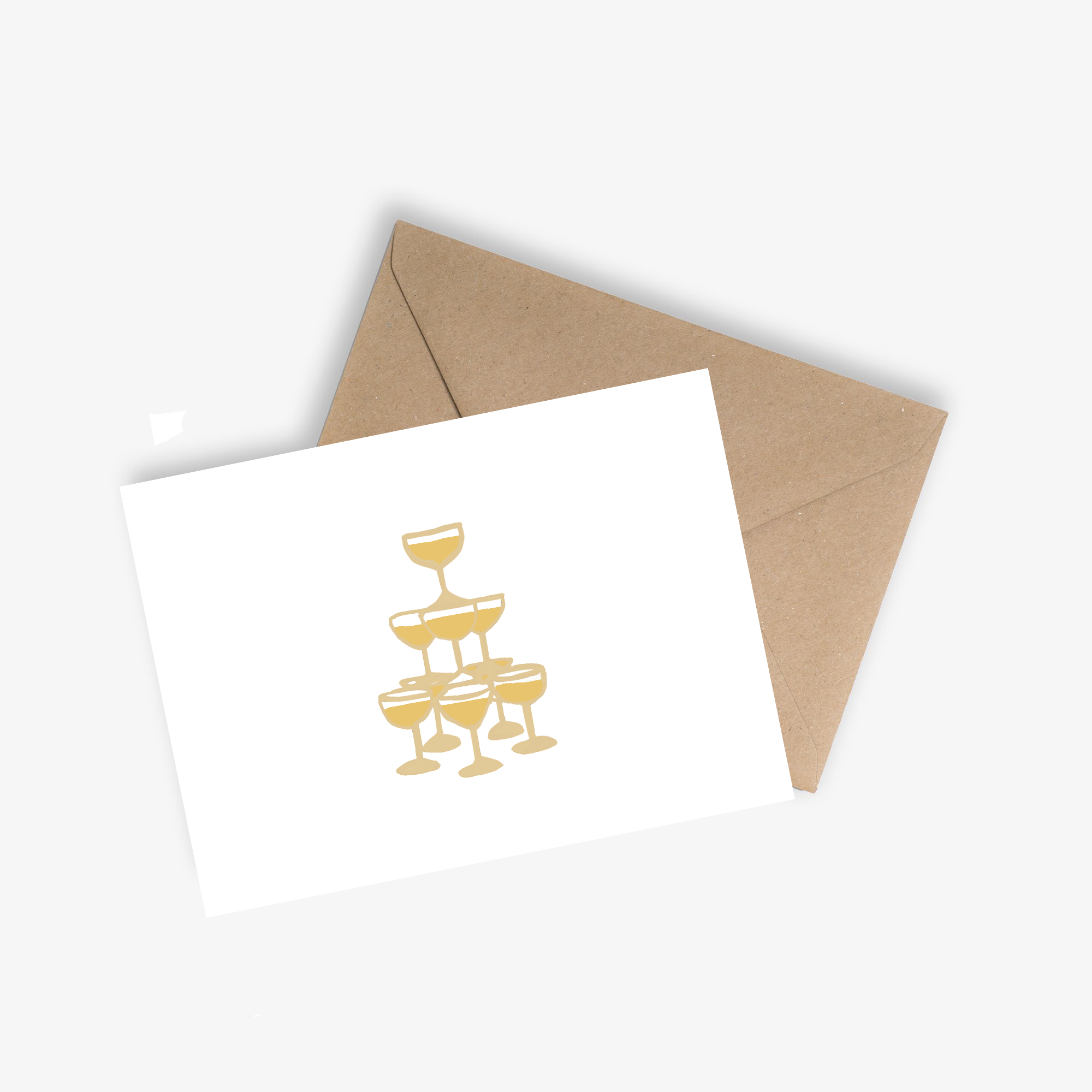 LE PAPIER GRAPHIQUE - Wholesale Wedding Card - The Champagne Fountain - Wedding card 1