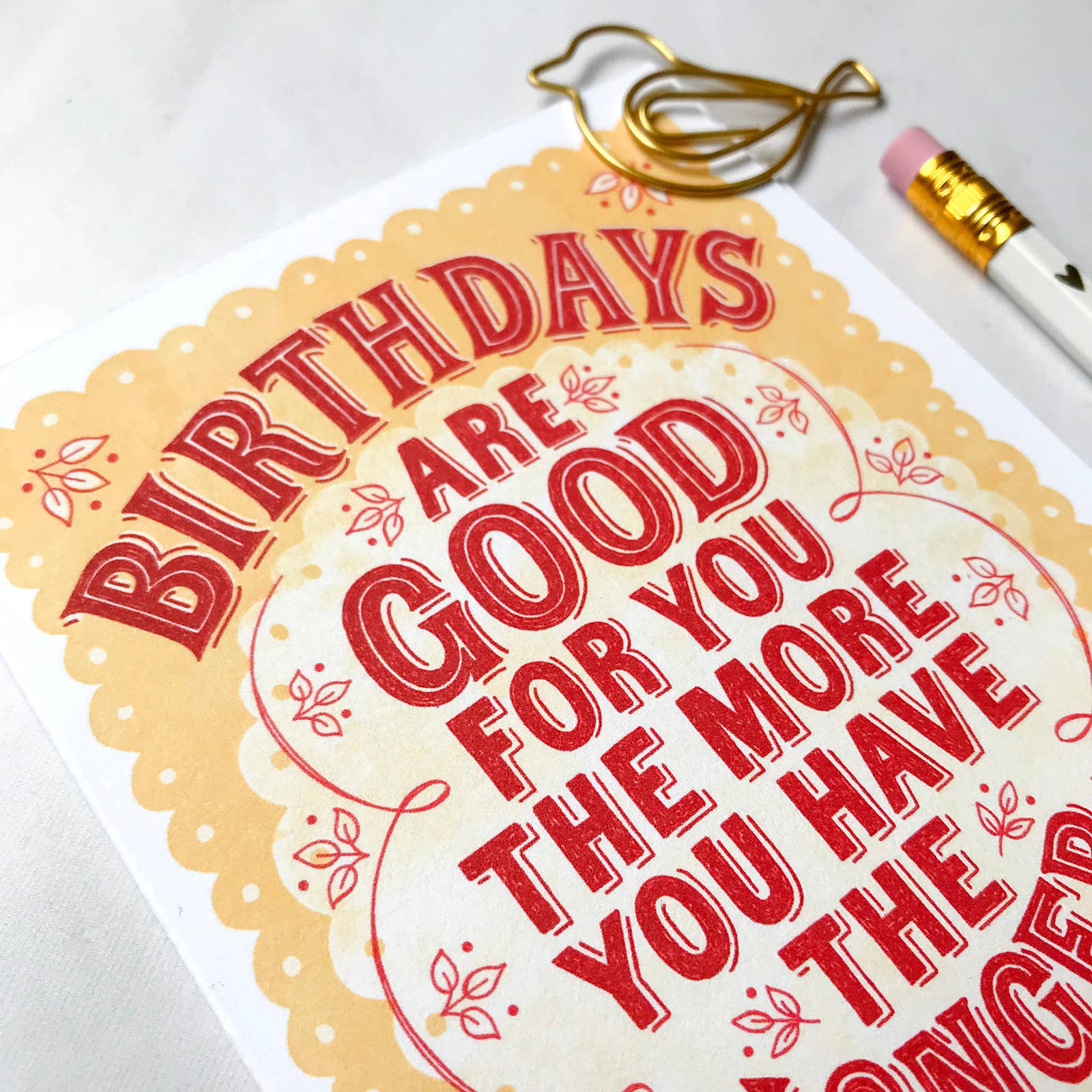 Alexandra Snowdon – wholesale Birthday card – Birthdays Are Good For You Card1
