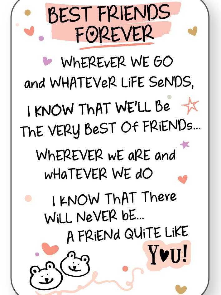 Iwg1214 | Meilleurs amis pour toujours - Souvenirs | 0,52 £ chacun pour la vente par WPL Gifts