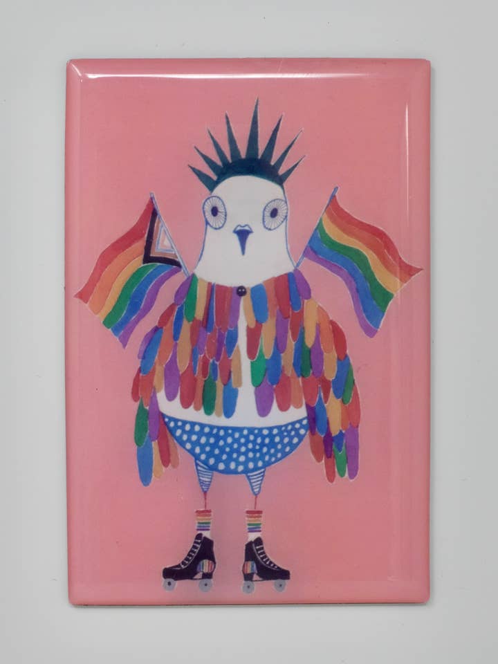 Imán de Paloma del Orgullo para venta al por mayor de Juni BK