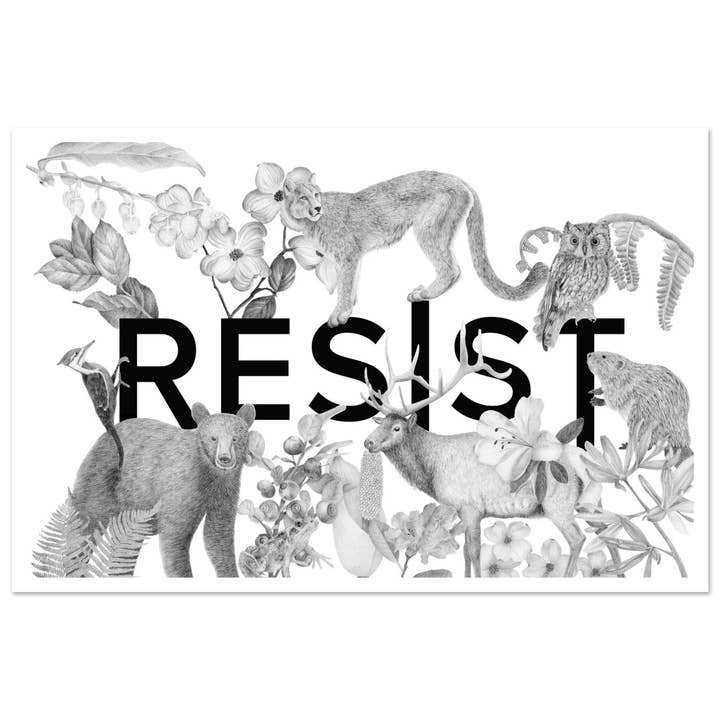 Resist Fine Art Print for wholesale by Stacy Hsu Design & Illustration