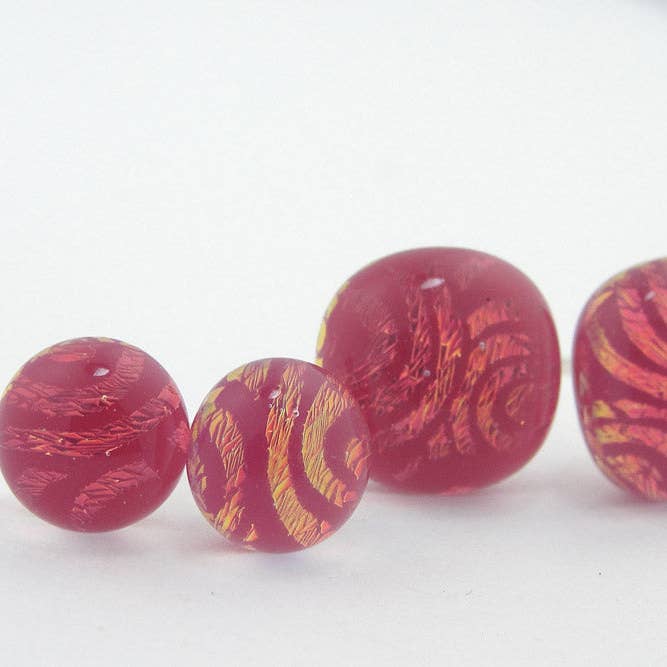 BM-774: Pali in chinoiserie (prugna/oro) per la vendita all'ingrosso da parte di Momo Glassworks