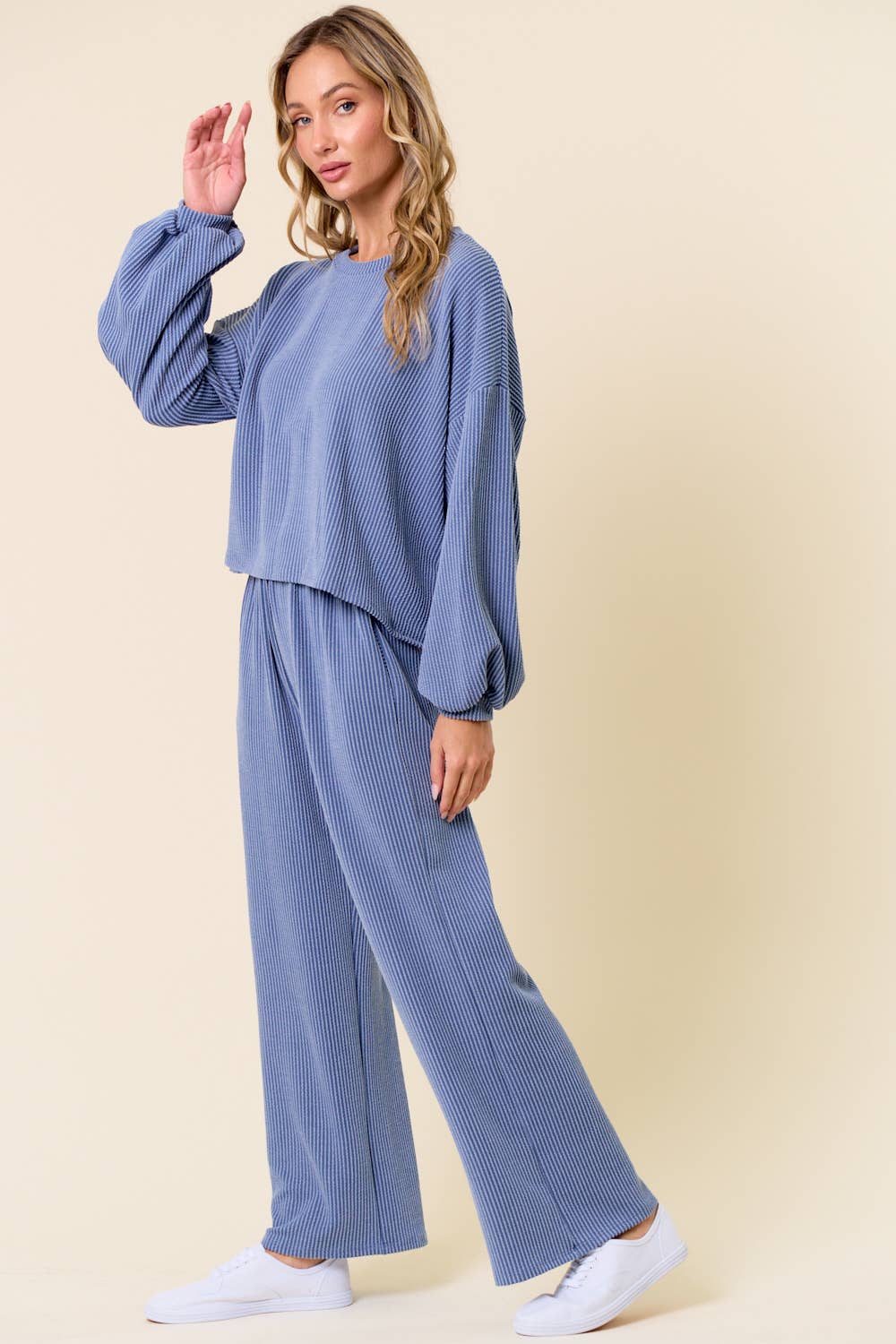 lovely melody - Wholesale Knit Top - Women's - LMT4100-Manifest ribbed top3