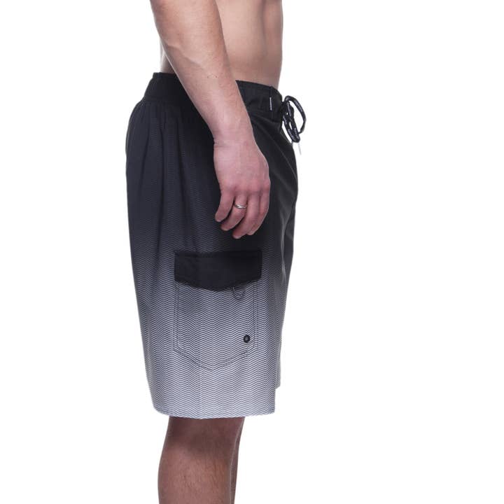 Rokka & Rolla - Wholesale Swim Shorts - Men's - Men's 9" Half Elastic Waist Board Swim Shorts Swimwear46