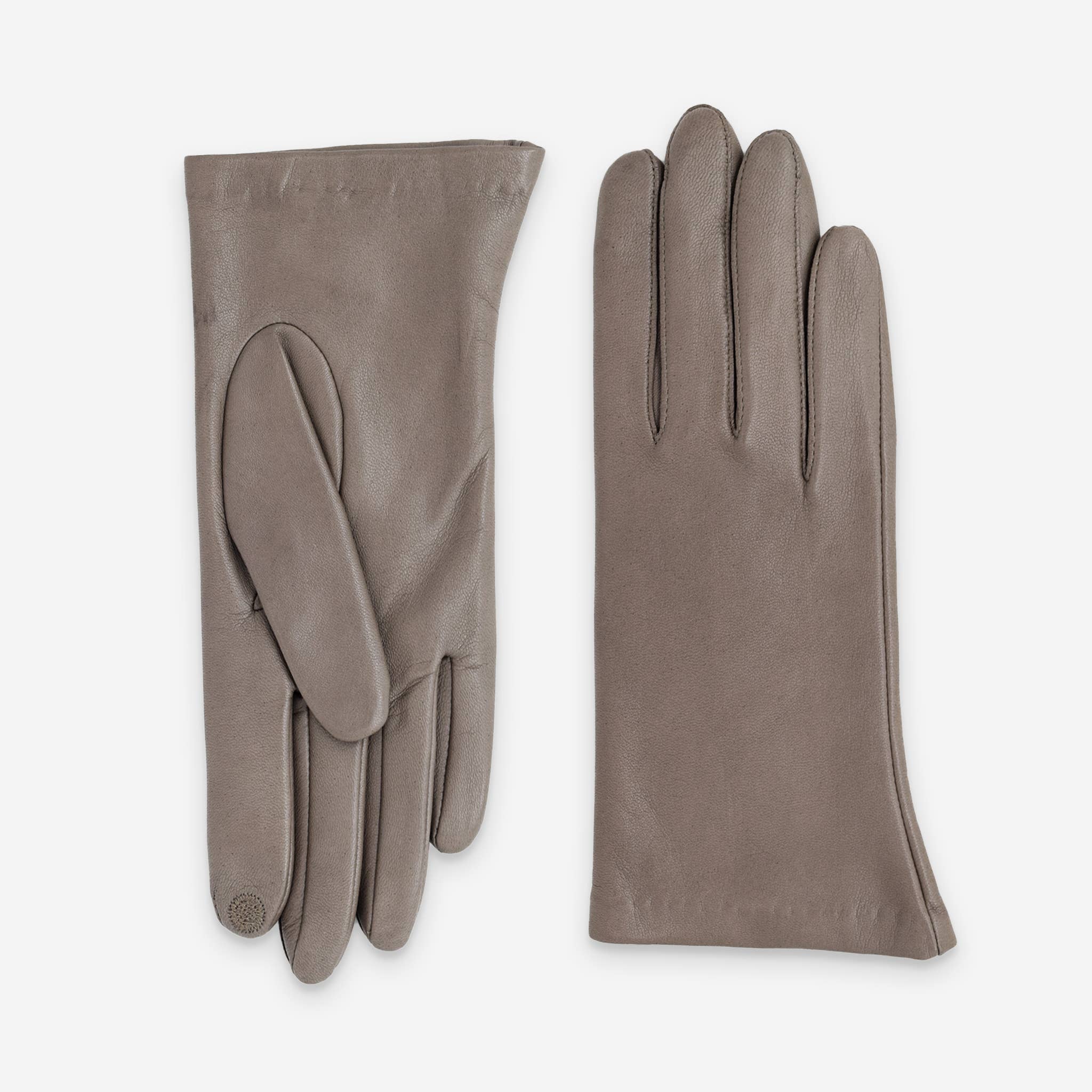 Glove Story - Wholesale Gloves - Women's - lambskin-leather-gloves-silk-lining-touchscreen-21001ST4