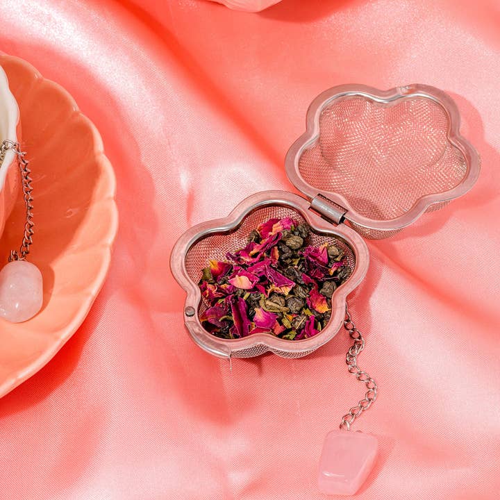 Divine Balance Co. - Wholesale Tea Strainer/Infuser - Daisy Crystal Tea Infuser1