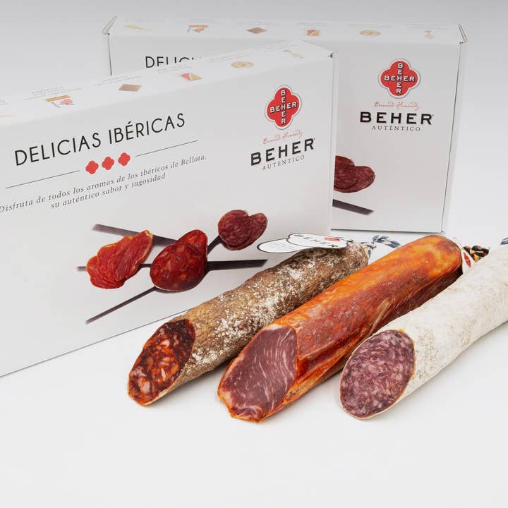 Assorted Pack 3 Pieces Loin, Chorizo, and Salchichón 100% Iberian for wholesale by BEHER