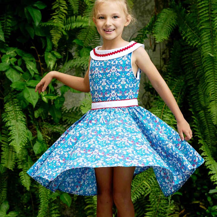 HEPBURN blå röd för wholesale av La Faute A Voltaire