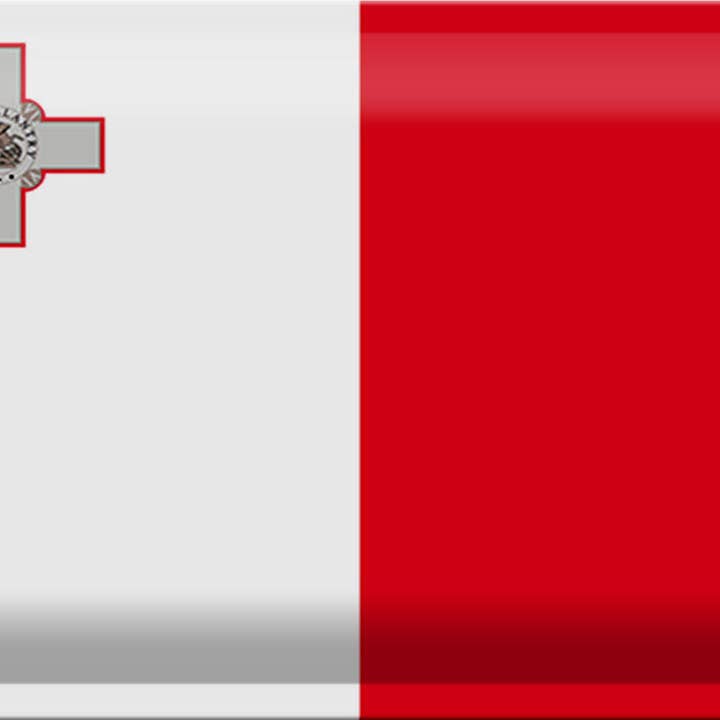 Bandeira de Malta Estanho Sinal 30 x 20 cm Bandeira de Malta por atacado de Femer