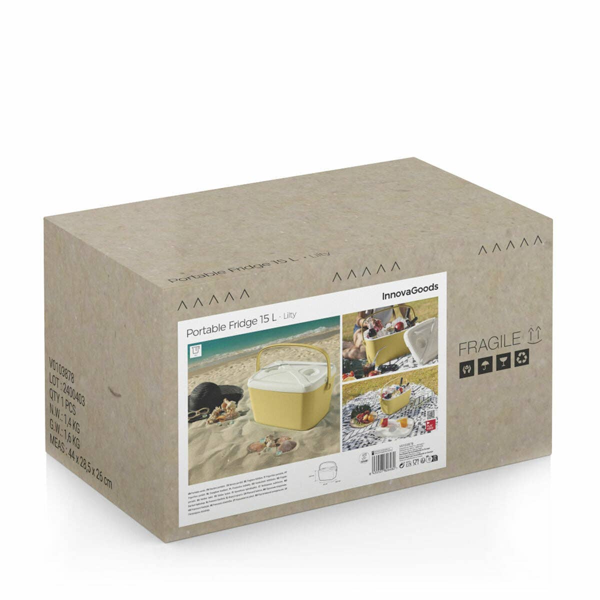 InnovaGoods – wholesale Kyl-/kylväska – Lilty InnovaGoods portabel kylbox med 15 L volym och hård design1