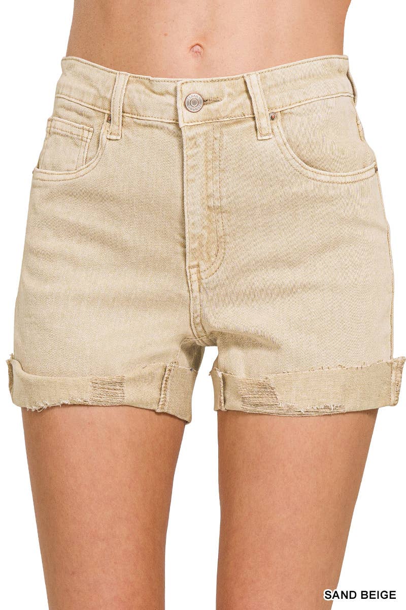 Vanilla Monkey - Wholesale Korte broeken - Dames - Korte broek met 5 zakken en manchetten6