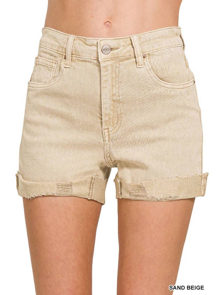 Vanilla Monkey - Wholesale Korte broeken - Dames - Korte broek met 5 zakken en manchetten6