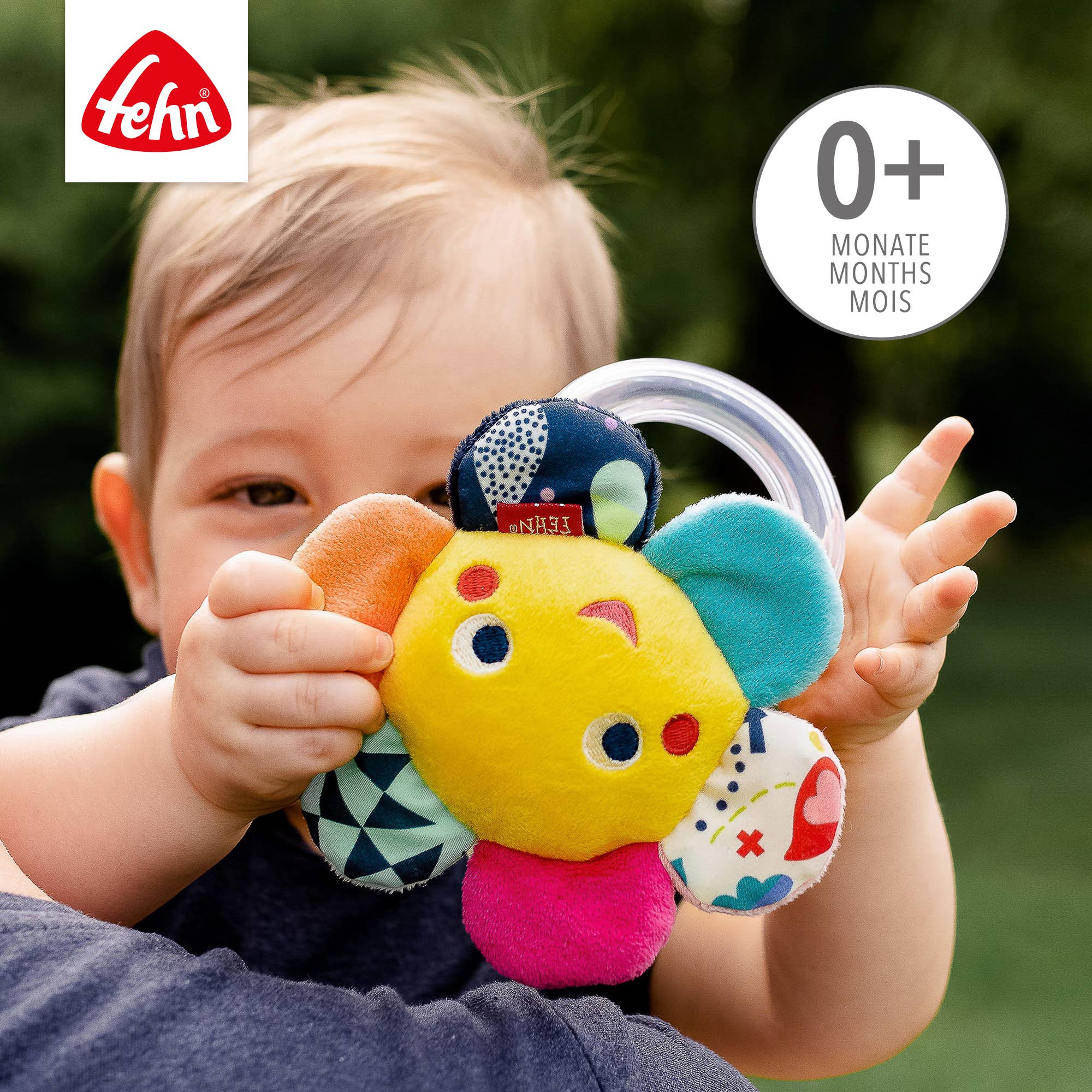 Fehn - Vendita all'ingrosso Sonaglio - Neonati - Ratselring Blume - Griffling/Giochi per le abilità motorie2